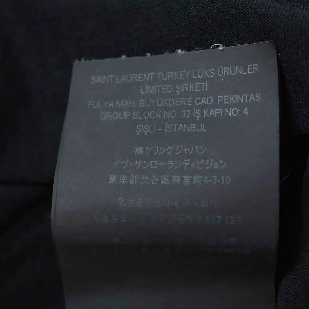 SAINT LAURENT PARIS(サンローランパリ) ロゴプリント半袖Tシャツ 464572 YB2DQ ブラック