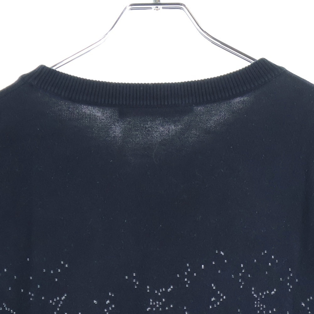 LOUIS VUITTON(ルイヴィトン) 20AW グラデーションモノグラム クルーネックニットセーター RM202 USO HJN87W ブラック