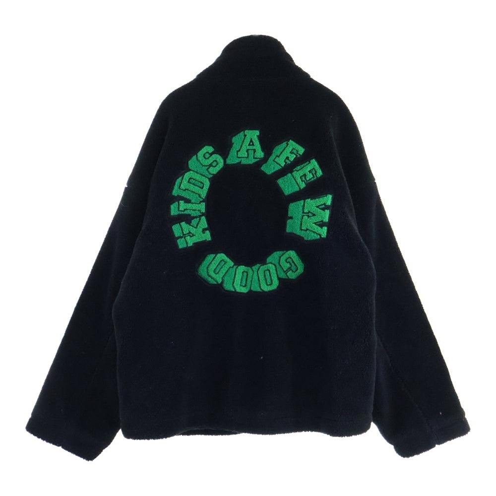 A FEW GOOD KIDS(アフュー グッド キッズ) CIRCLE LOGO BOA JACKET サークルロゴボアジャケット ブラック