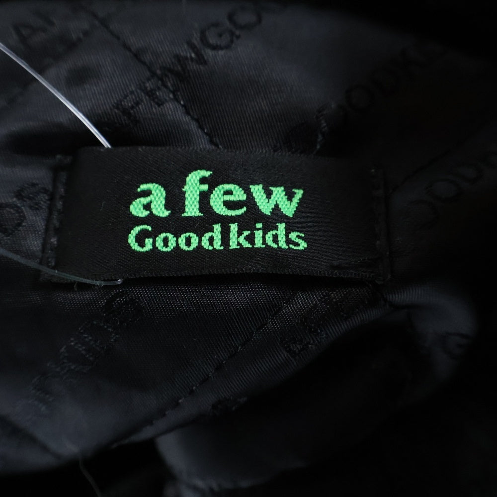 A FEW GOOD KIDS(アフュー グッド キッズ) CIRCLE LOGO BOA JACKET サークルロゴボアジャケット ブラック
