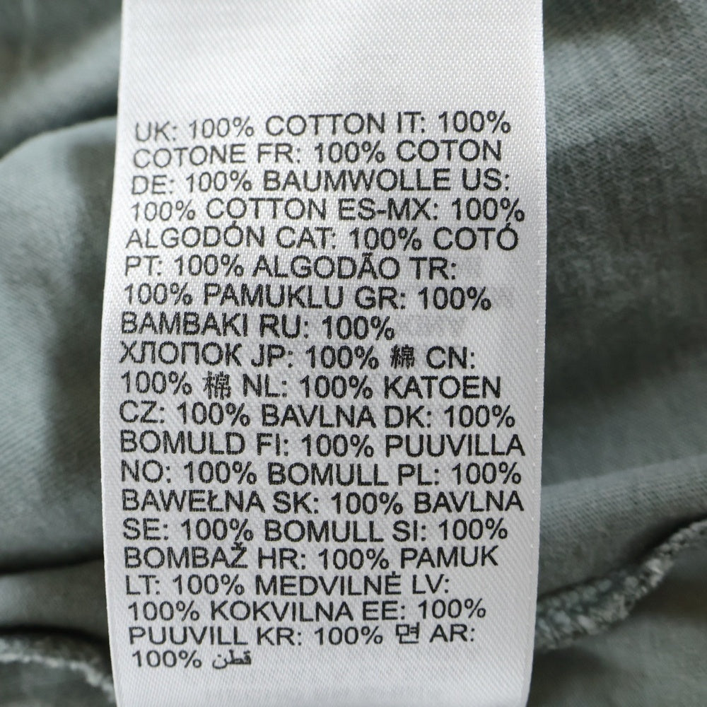 DIESEL(ディーゼル) T-BOXT-LS-R12 T-SHIRT フロントプリントデザイン クルーネック長袖Tシャツカットソー ロンT グレー A17641