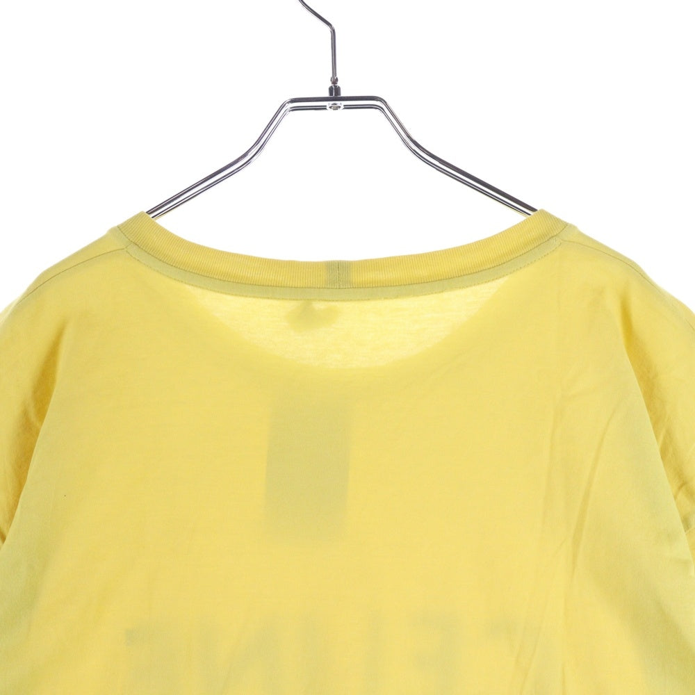 CELINE(セリーヌ) フロントロゴプリントクルーネック 半袖Tシャツカットソー イエロー 2X681501F
