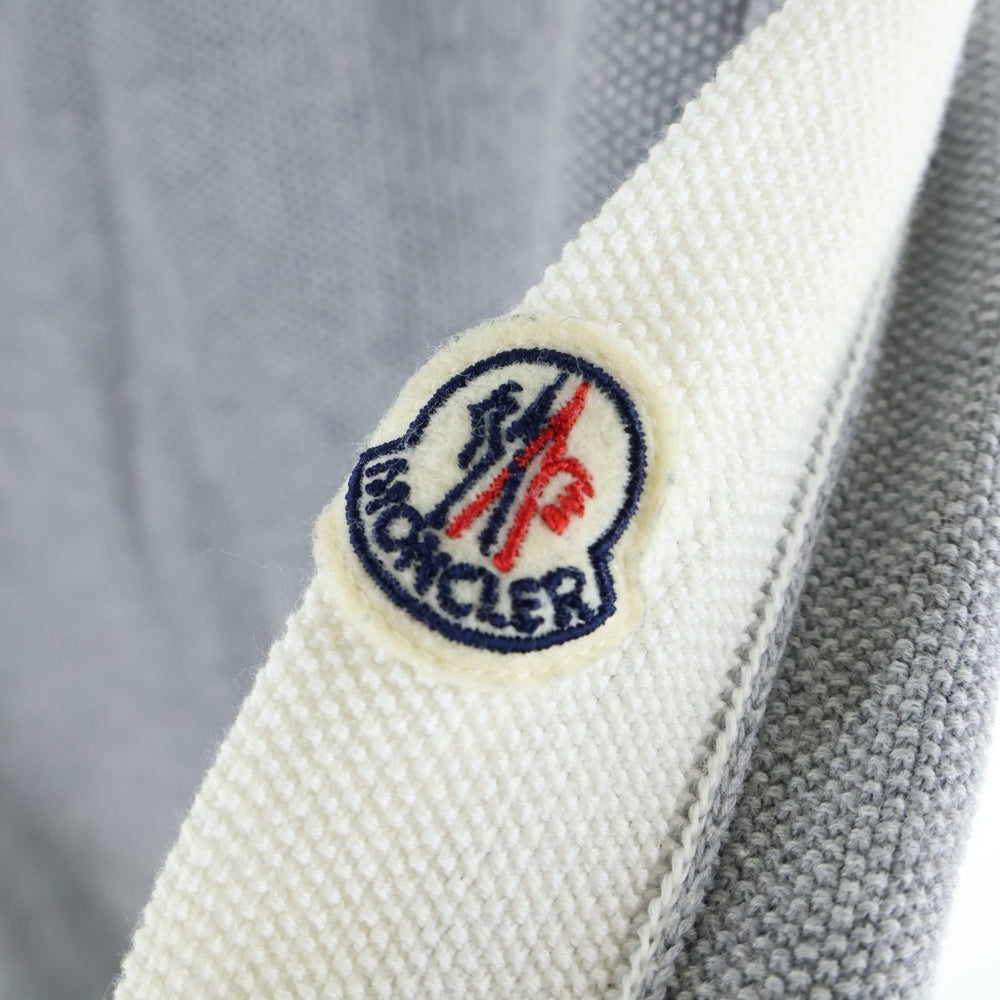 MONCLER(モンクレール) MAGLIA TRICOT GIROCOLLO スリーブライン切替 クルーネックロングスリーブTシャツカットソー ロンT グレー D10919029500