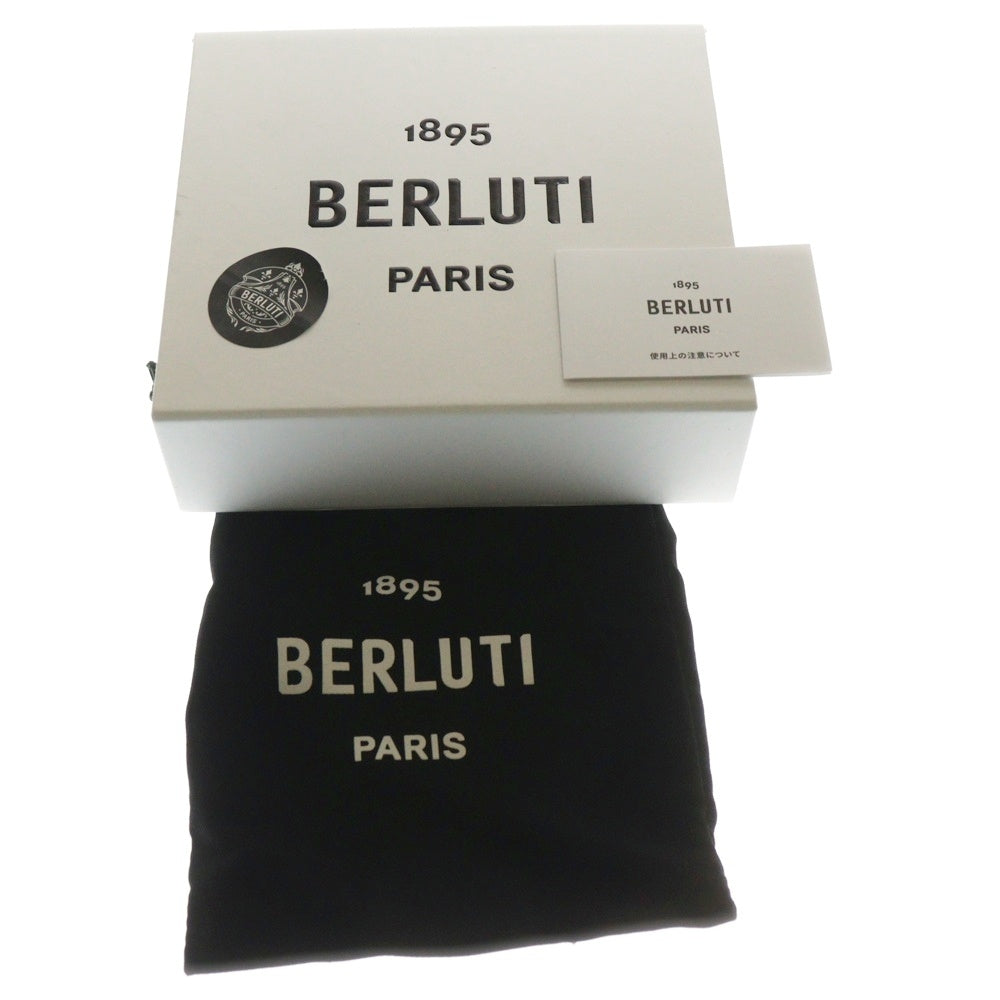 Berluti(ベルルッティ) Bロゴバックル リバーシブル カリグラフィ スクリットレザー ベルト ブラック/ブラウン