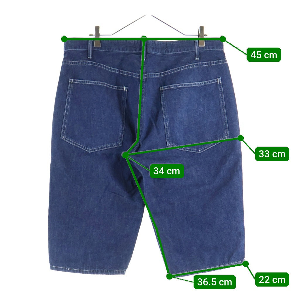 A BATHING APE(アベイシングエイプ) DENIM SHORT PANTS デニムショートパンツ ショーツ ネイビー