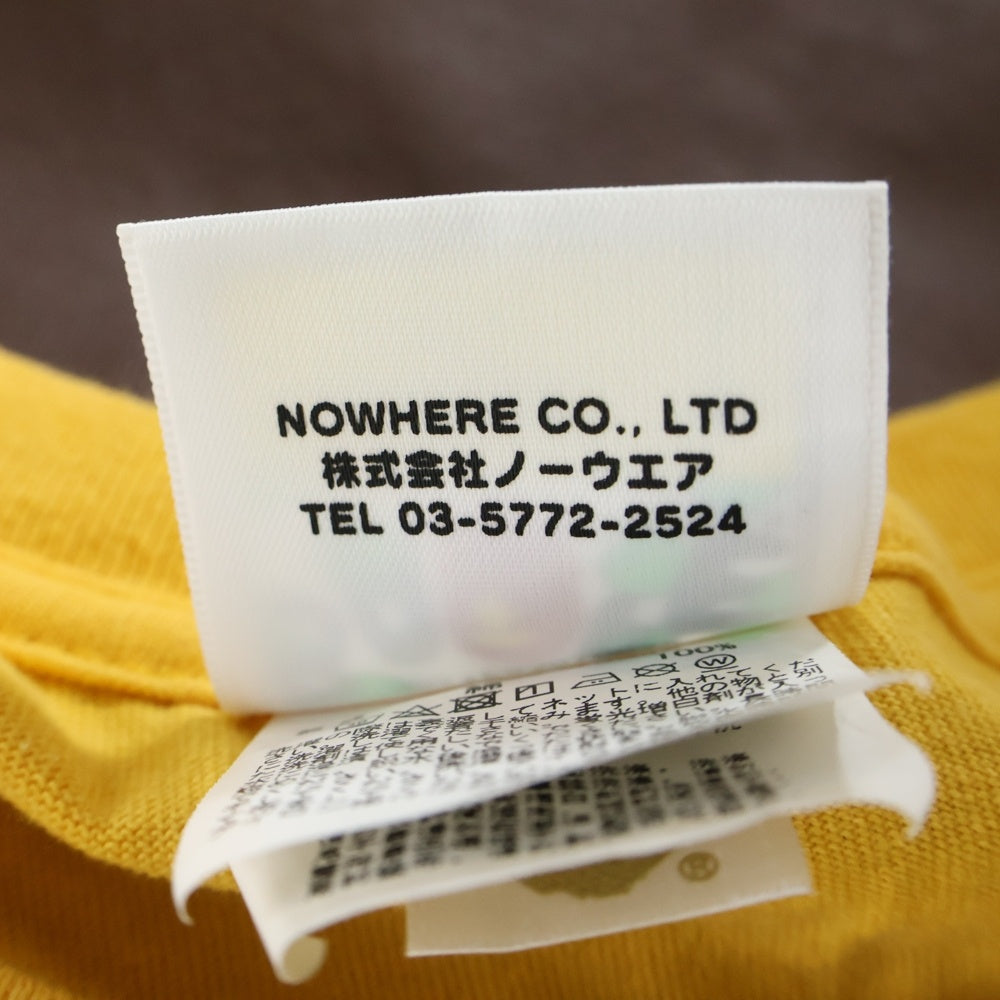 A BATHING APE(アベイシングエイプ) LOGO PRINT T-SHIRTS ロゴプリント半袖カットソー 半袖Tシャツ イエロー 001TEG301004X