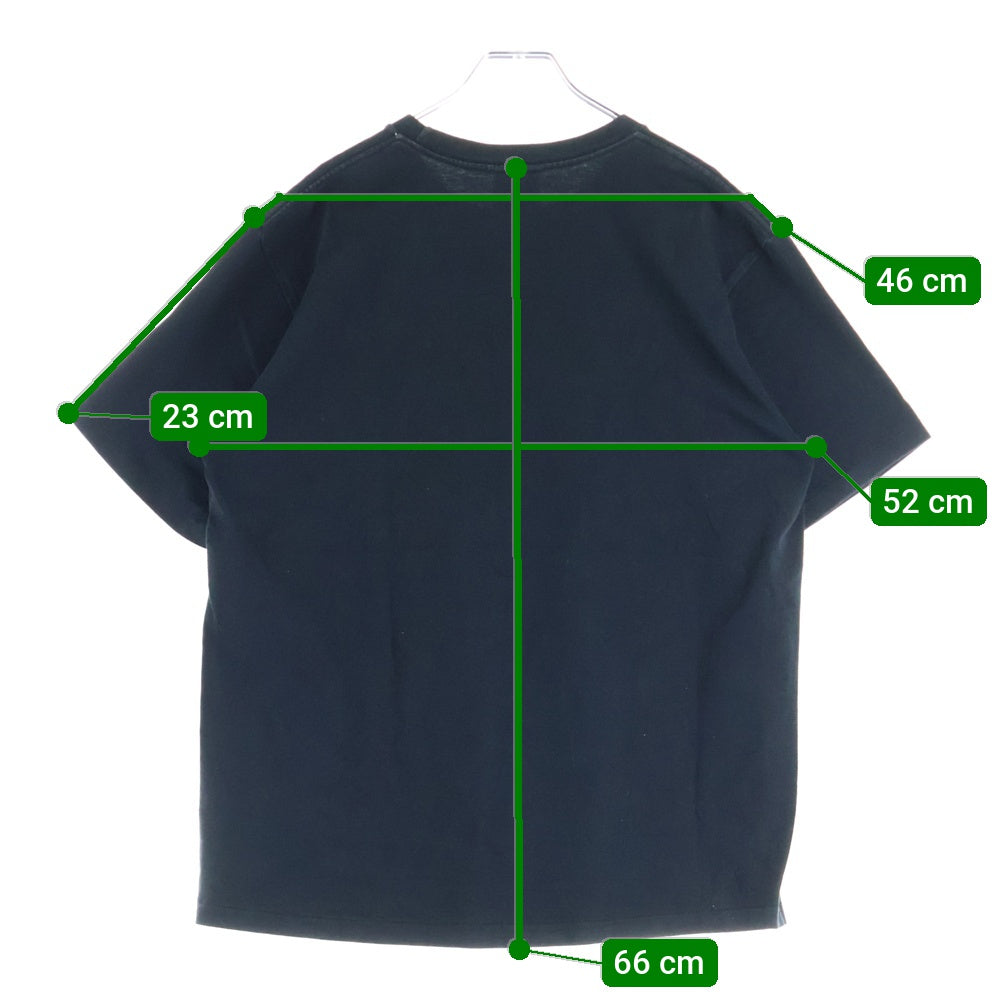 A BATHING APE(アベイシングエイプ) LOGO PRINT T-SHIRTS 001TEF801006X ロゴプリント半袖カットソー 半袖Tシャツ ブラック