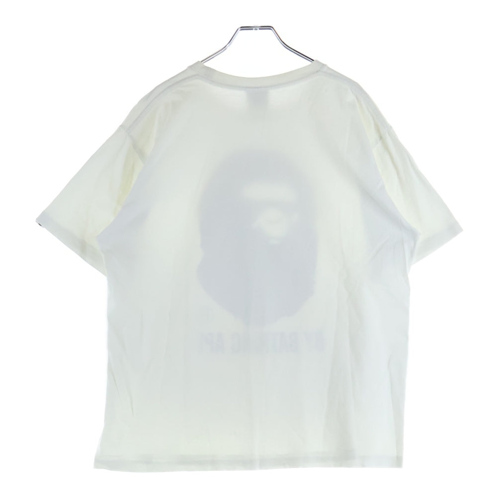 A BATHING APE(アベイシングエイプ) LOGO PRINT T-SHIRTS ロゴプリント半袖カットソー 半袖Tシャツ ホワイト