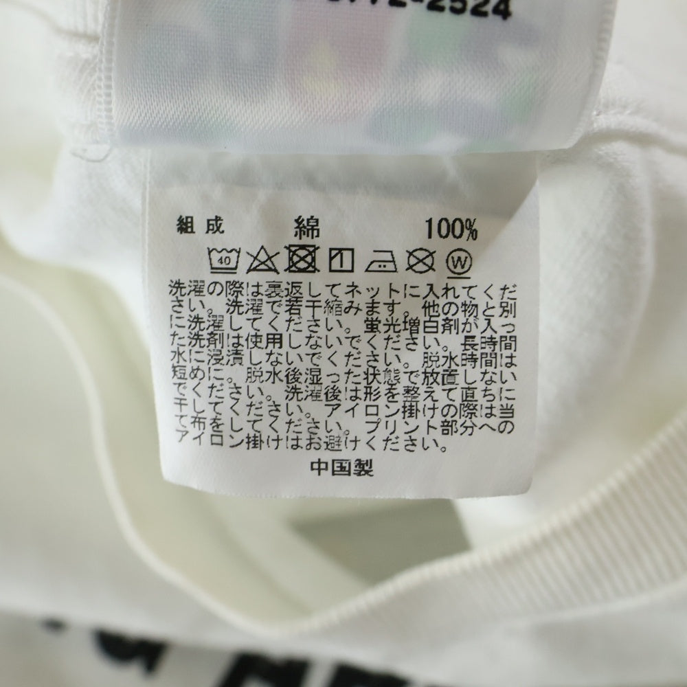 A BATHING APE(アベイシングエイプ) LOGO PRINT T-SHIRTS ロゴプリント半袖カットソー 半袖Tシャツ ホワイト