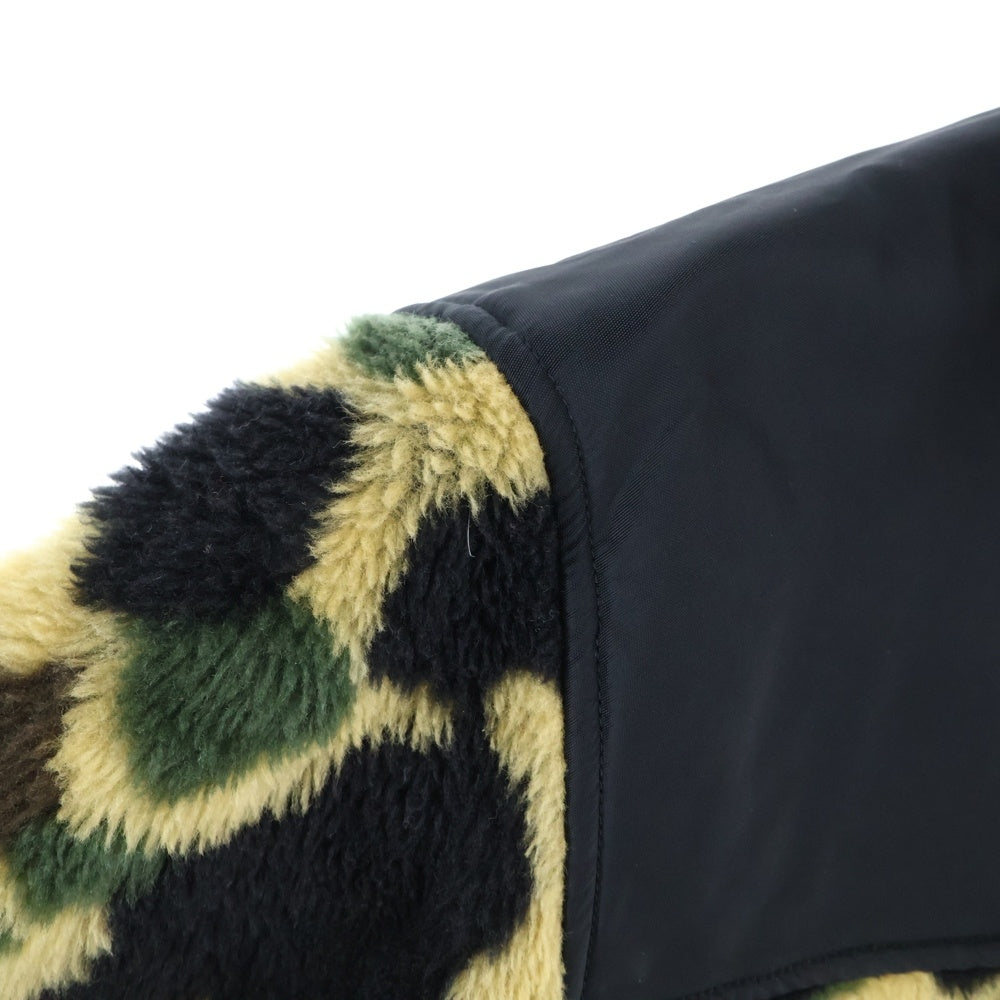 A BATHING APE(アベイシングエイプ) CAMO FLEECE JACKET 001LJC801006X カモ柄フリースジャケット マルチカラー
