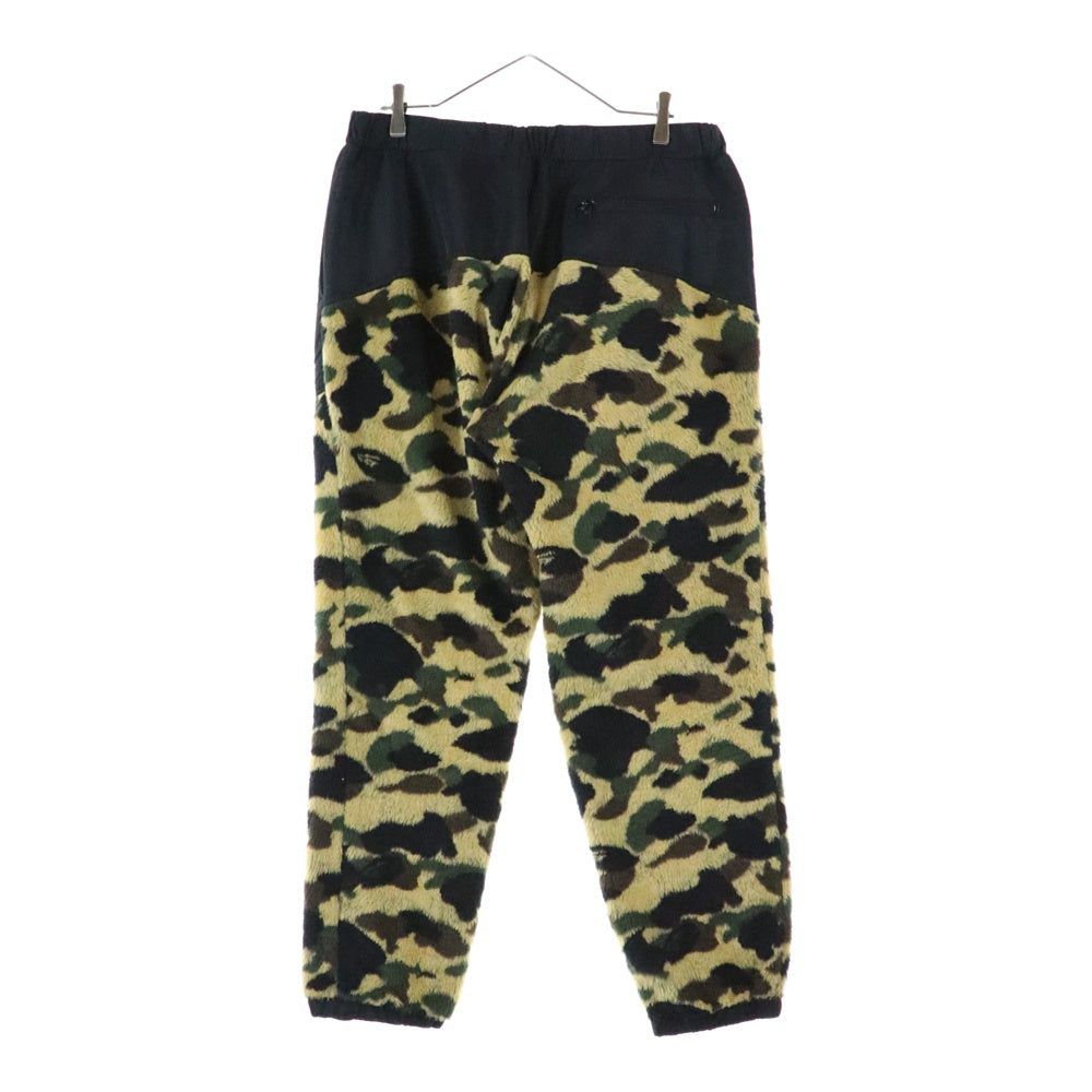 A BATHING APE(アベイシングエイプ) CAMO FLEECE PANTS 001PTC801001X カモ柄フリースパンツ マルチカラー