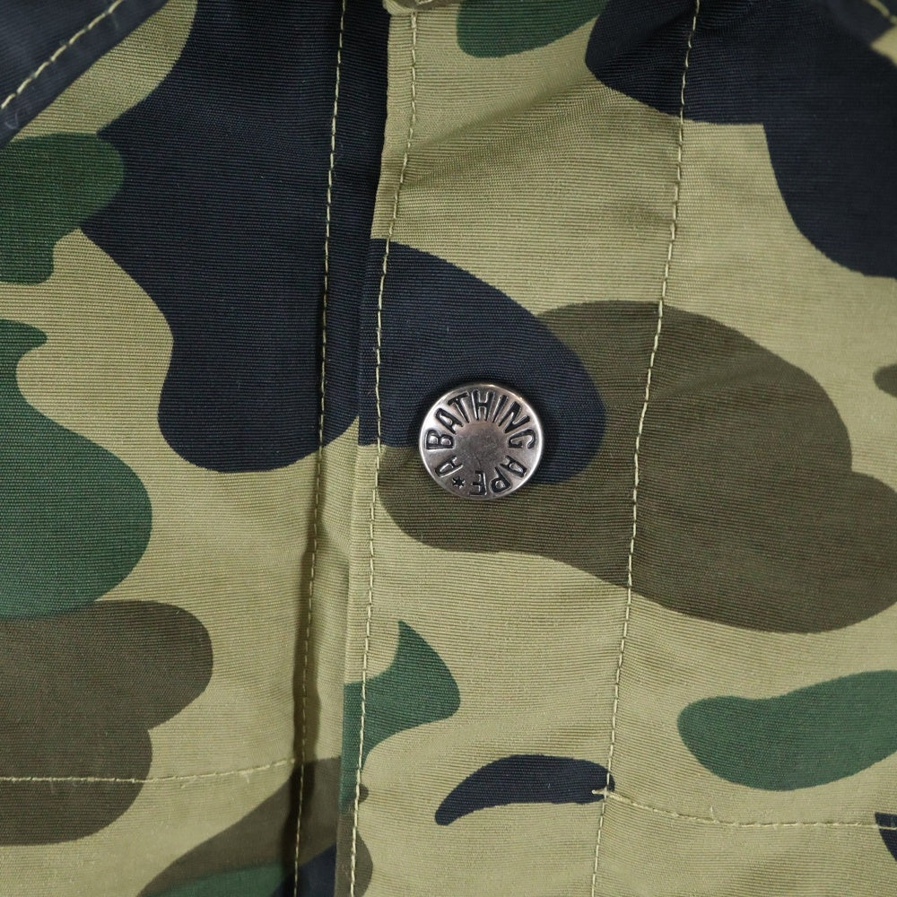 A BATHING APE(アベイシングエイプ) 1ST CAMO NYLON JACKET 1STカモナイロンジャケット スナップボタン マルチカラー