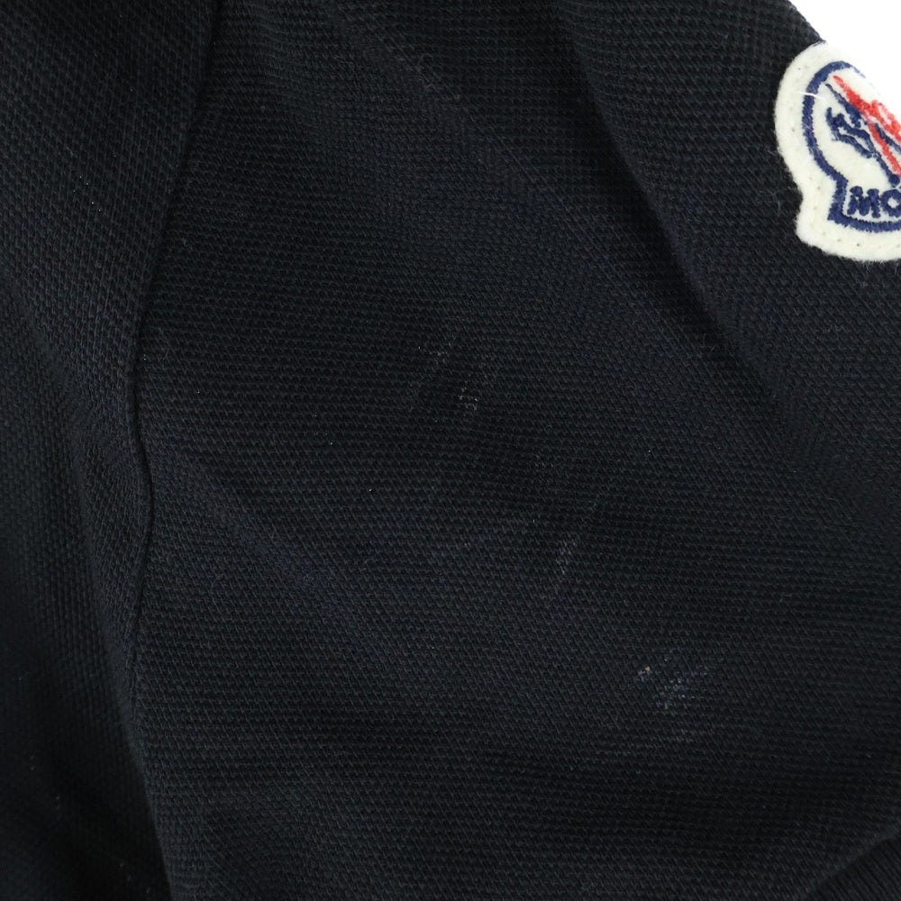 MONCLER(モンクレール) MAGLIA POLO MANICA CORTA F20918A70510 84556 ロゴワッペン 半袖ポロシャツ ブラック