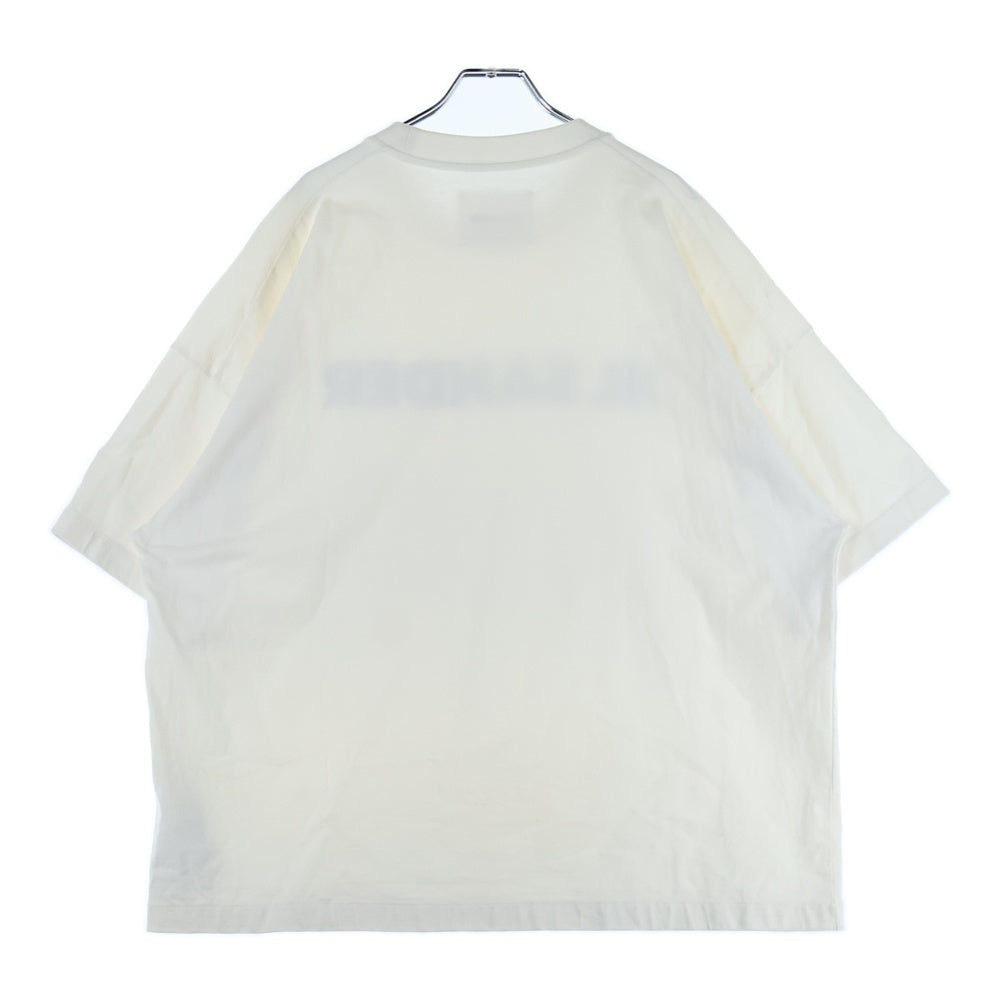 JIL SANDER(ジルサンダー) 23SS オーバーサイズ ロゴプリント クルーネック半袖カットソー ホワイト J21GC0001 J45148