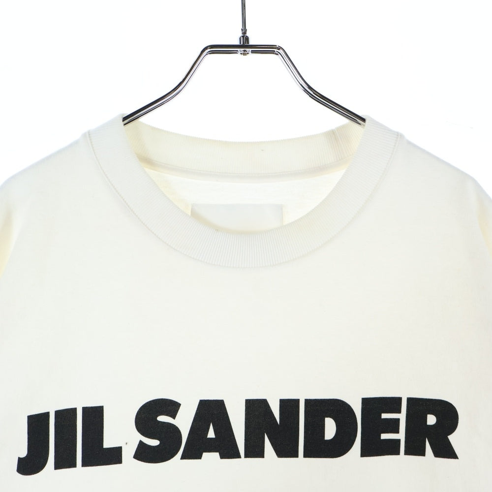JIL SANDER(ジルサンダー) 23SS オーバーサイズ ロゴプリント クルーネック半袖カットソー ホワイト J21GC0001 J45148