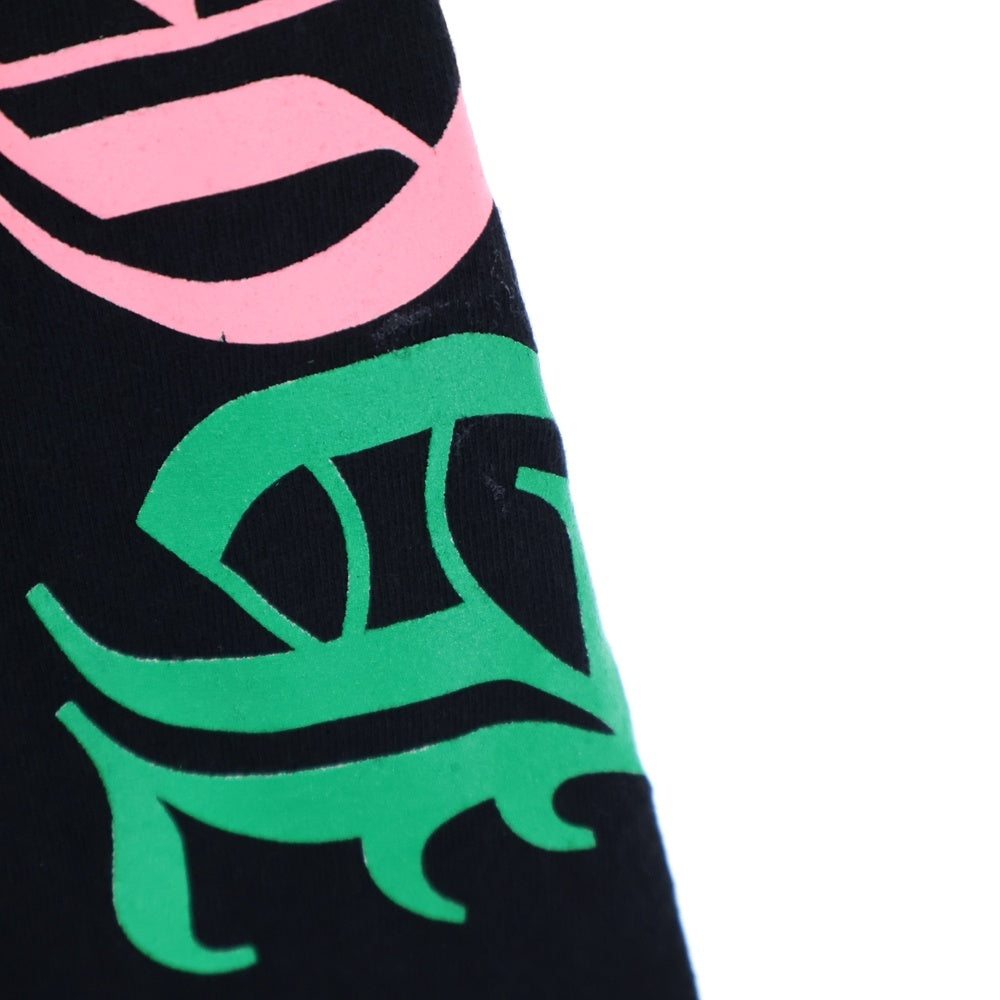 CHROME HEARTS(クロムハーツ) CEM CRS LS マルチセメタリークロスプリント長袖Tシャツ ブラック