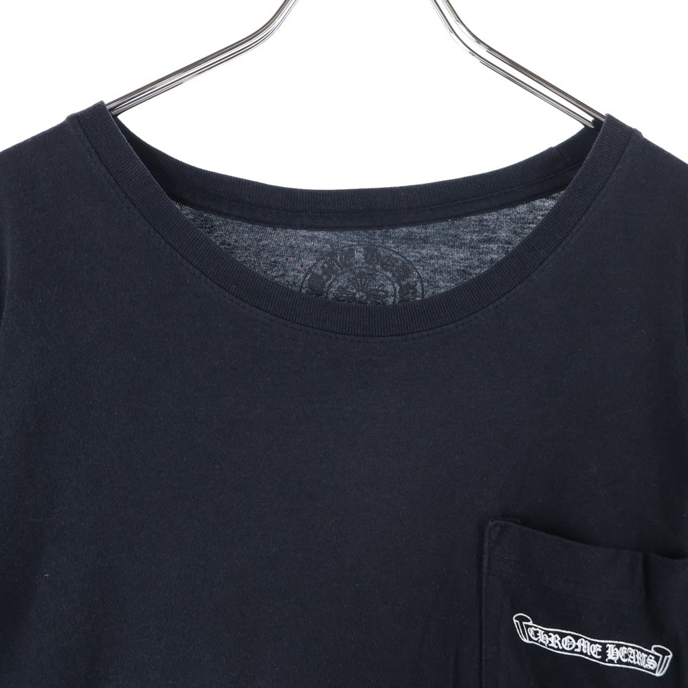 CHROME HEARTS(クロムハーツ) CH SCROLL LABEL FUCKYOU L/S /1 スクロールラベル ファックユーアームプリント長袖Tシャツ ブラック