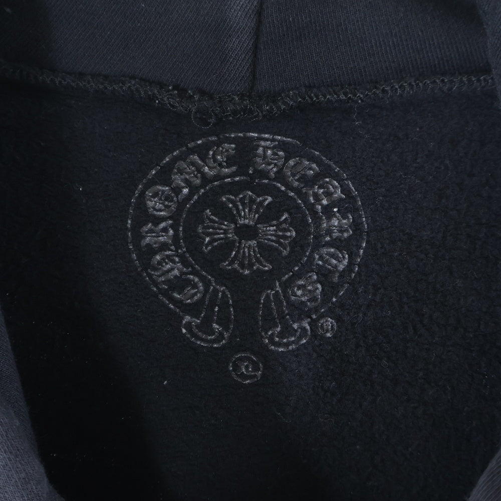 CHROME HEARTS(クロムハーツ) SWTSHRT PLVR アームロゴプリント スウェットパーカー フーディー ブラック