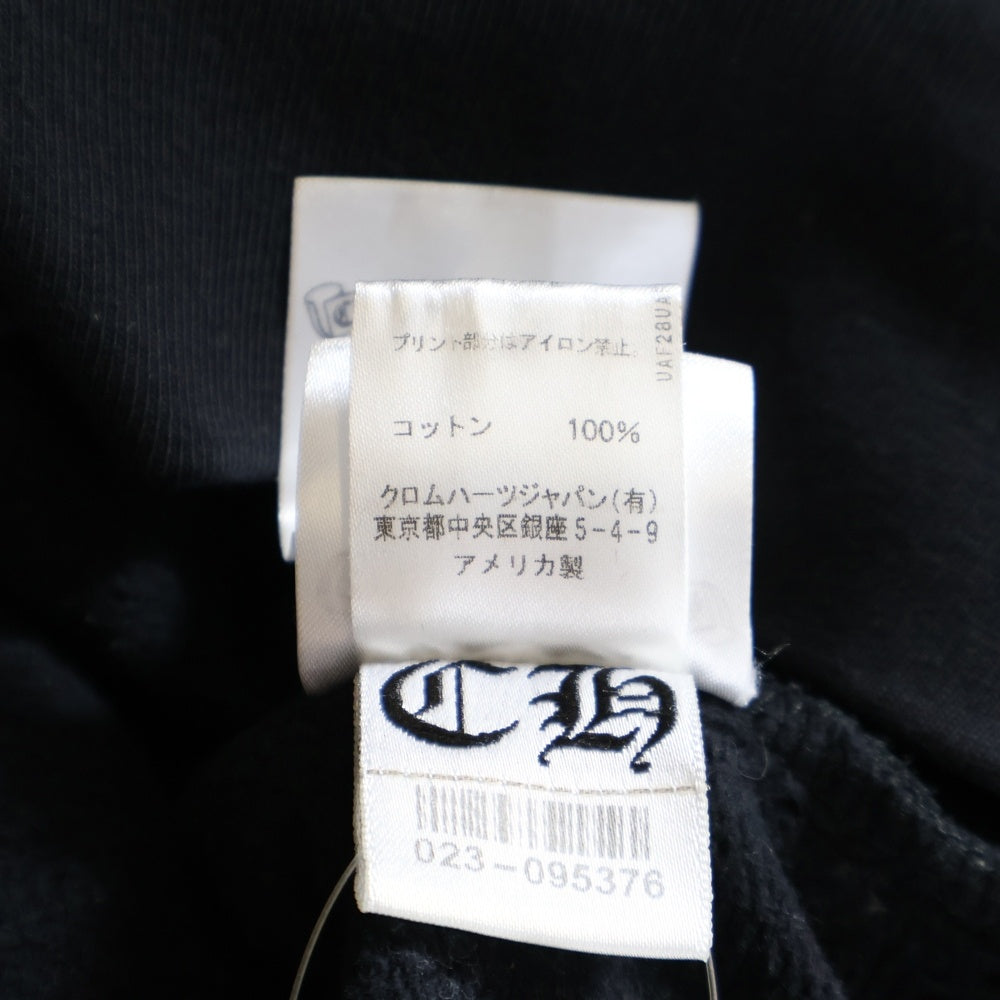 CHROME HEARTS(クロムハーツ) SWTSHRT PLVR アームロゴプリント スウェットパーカー フーディー ブラック