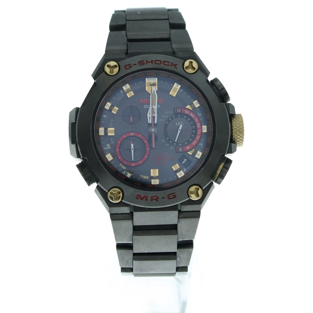 CASIO G-SHOCK(カシオ ジーショック) MRG-G1000 Series MRG-G1000B-1A4JR GPSハイブリット ソーラー電波 腕時計 ウォレッチ ブラック/レッド