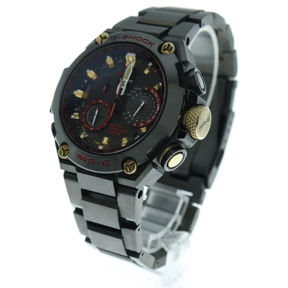 CASIO G-SHOCK(カシオ ジーショック) MRG-G1000 Series MRG-G1000B-1A4JR GPSハイブリット ソーラー電波 腕時計 ウォレッチ ブラック/レッド