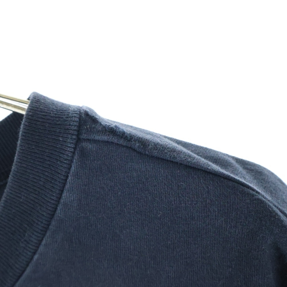 STONE ISLAND(ストーンアイランド) 23SS GARMENT DYED Logo Patch Sweatshirt 101563750 ガーメントダイ ロゴワッペン クルーネック長袖Tシャツカットソー ロングスリーブ ロンT ブラック