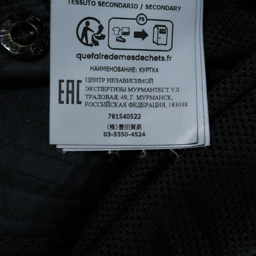 STONE ISLAND(ストーンアイランド) GARMENT DYED CRINKLE REPS NY 781540522 ガーメントダイ ナイロン フルジップアップジャケット ブルゾン フーディー ブラック