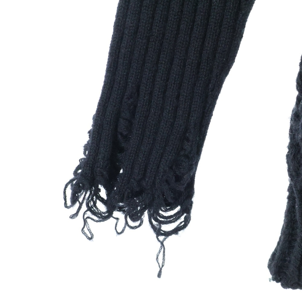 JUNYA WATANABE COMME des GARCONS(ジュンヤワタナベ コムデギャルソン) 23AW Crush Design Sweater JL-N022 クラッシュデザインニットセーター ブラック レディース