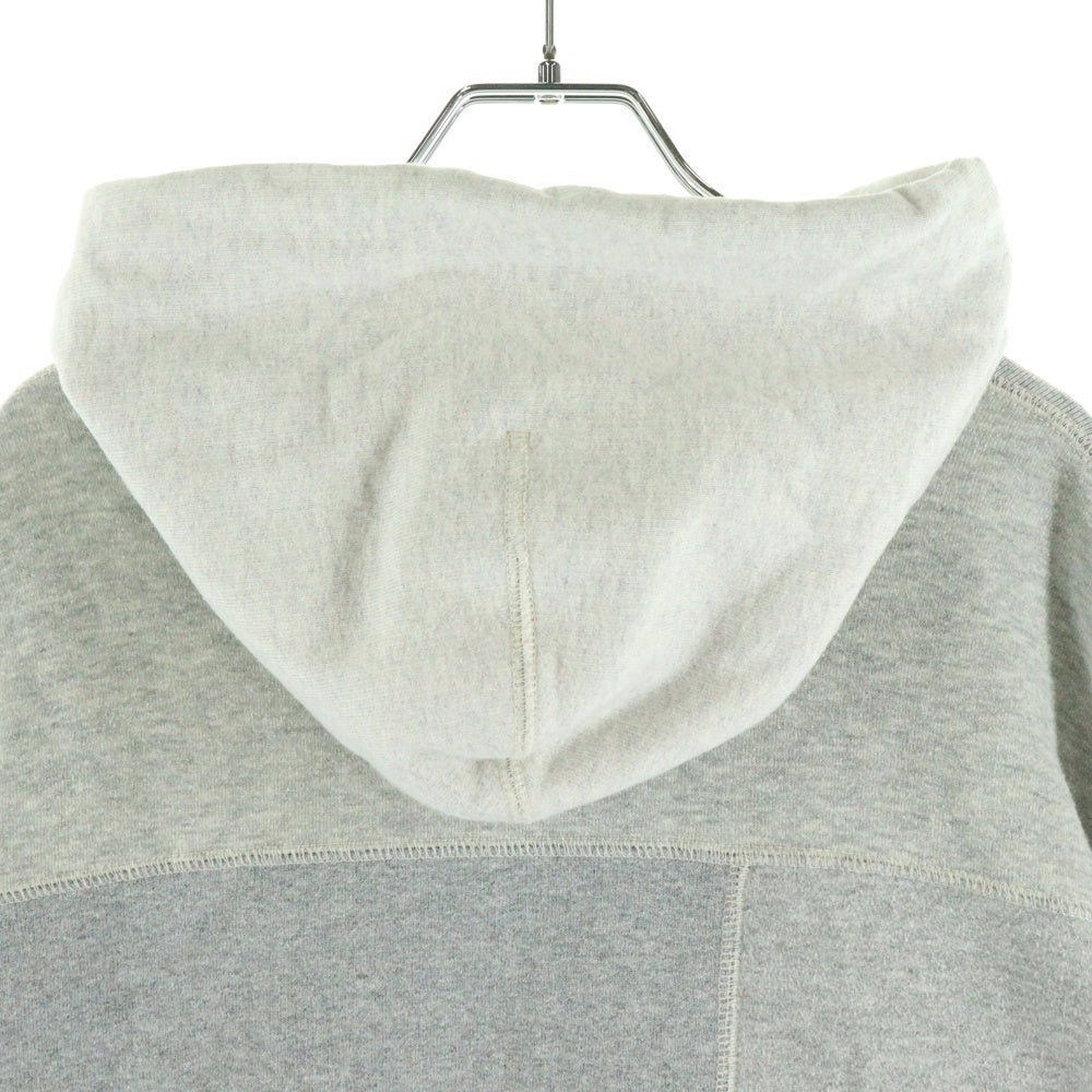 COMME des GARCONS HOMME(コムデギャルソンオム) 20AW Patchwork Zip Hoodie HF-T008 パッチワークジップパーカー グレー レディース
