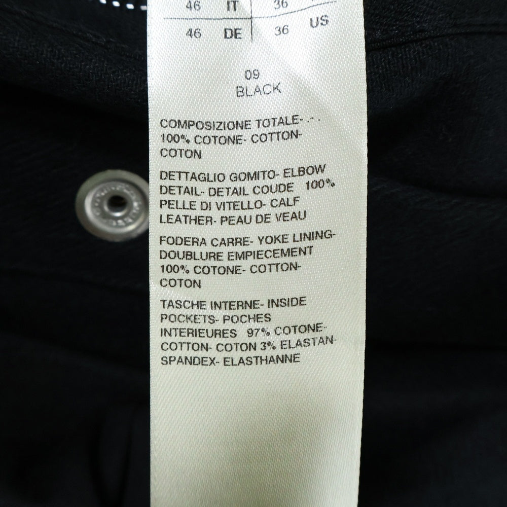 Rick Owens(リックオウエンス) 19AW SHIRT JACLET スナップボタン コットンジャケット ブラック RU19F4729-CFL1