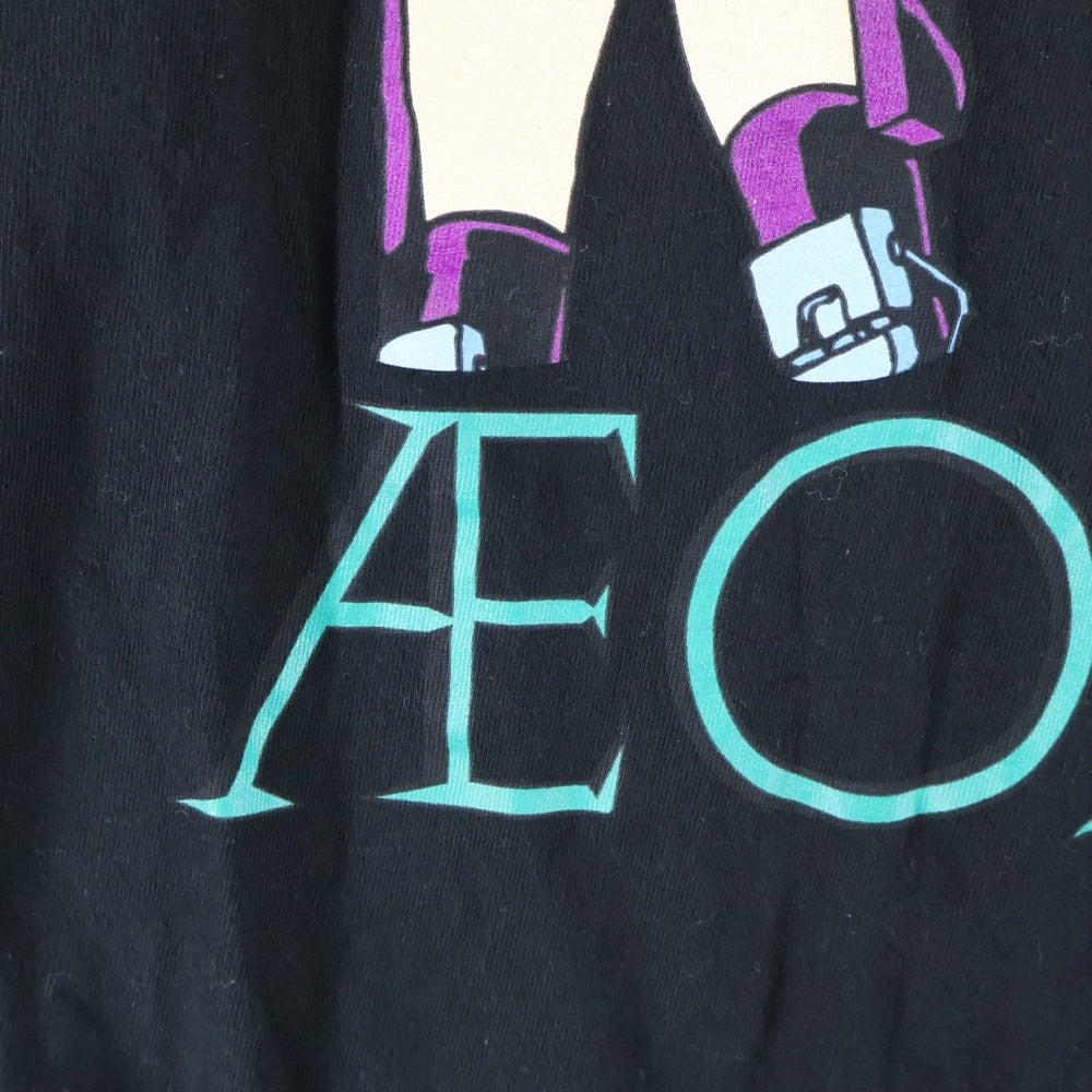 SUPREME(シュプリーム) 22SS ×AEON FLUX L/S Tee フロントプリントクルーネック長袖Tシャツカットソー ロンT ブラック