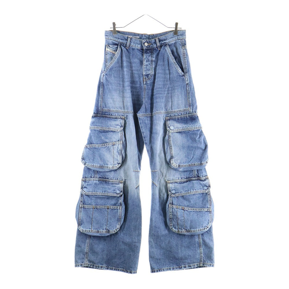 DIESEL(ディーゼル) D-SIRE-CARGO-S デニムカーゴパンツ インディゴ A11871