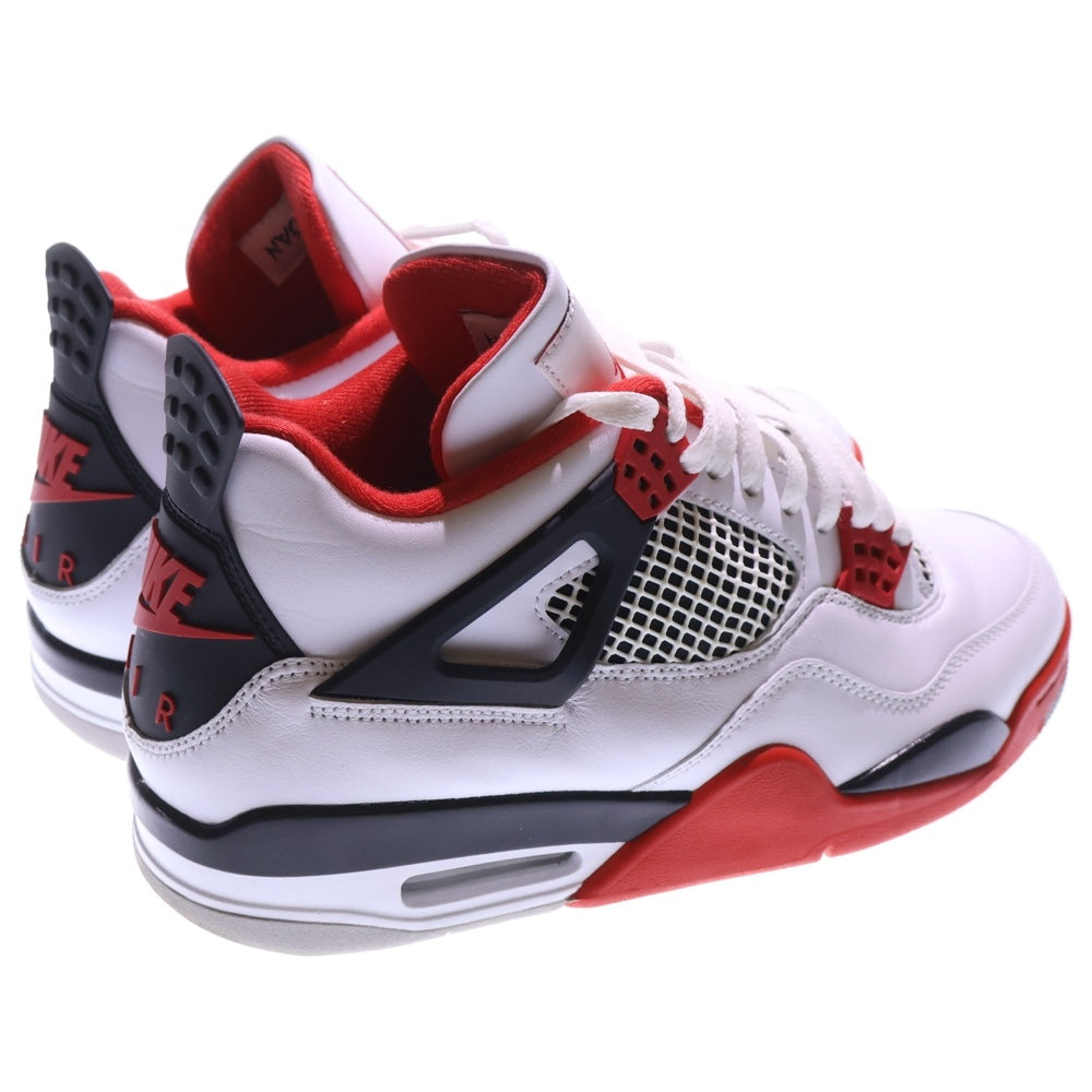 NIKE(ナイキ) AIR JORDAN 4 RETRO OG FIRE RED 2020 DC7770-160 エアジョーダン4 レトロ ファイヤーレッド ハイカットスニーカー ホワイト/レッド US9/27.0cm