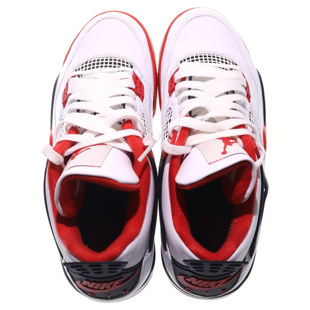 NIKE(ナイキ) AIR JORDAN 4 RETRO OG FIRE RED 2020 DC7770-160 エアジョーダン4 レトロ ファイヤーレッド ハイカットスニーカー ホワイト/レッド US9/27.0cm