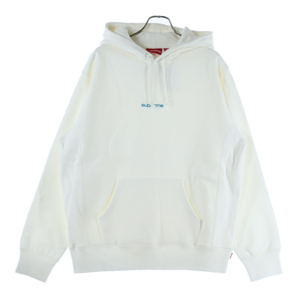 SUPREME(シュプリーム) 17AW Compact Logo Hooded Sweatshirt コンパクトロゴ フーデッドスウェットシャツ スウェットパーカー フーディ ホワイト