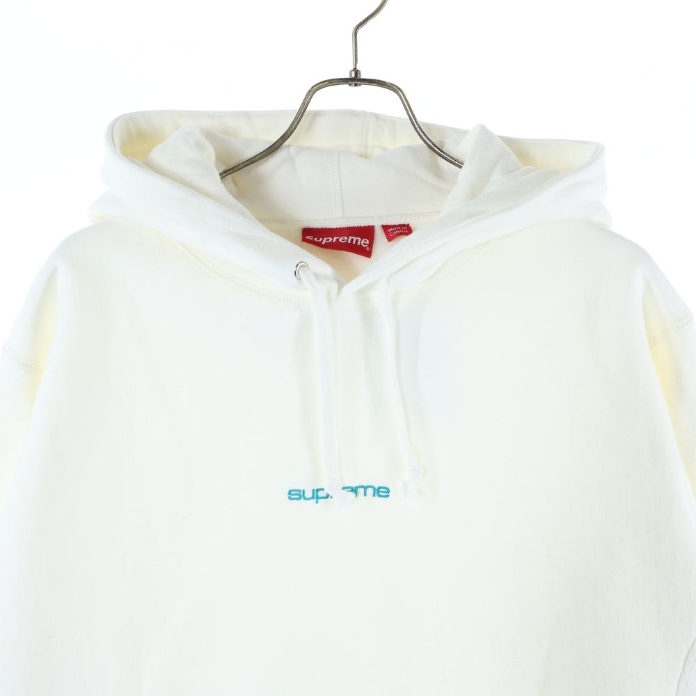 SUPREME(シュプリーム) 17AW Compact Logo Hooded Sweatshirt コンパクトロゴ フーデッドスウェットシャツ スウェットパーカー フーディ ホワイト