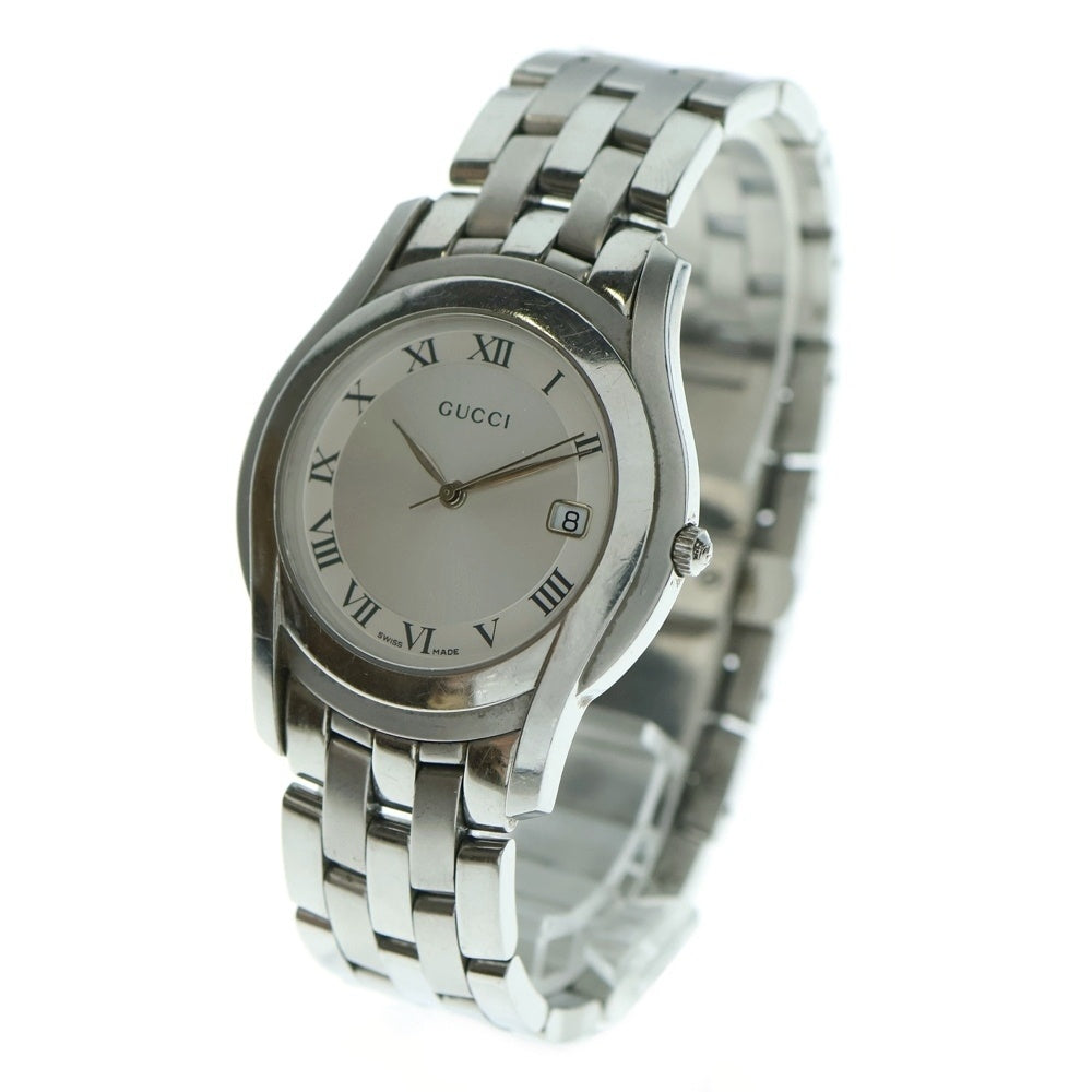 GUCCI(グッチ) Gクラスデイト クォーツ 腕時計 シルバー 5500M