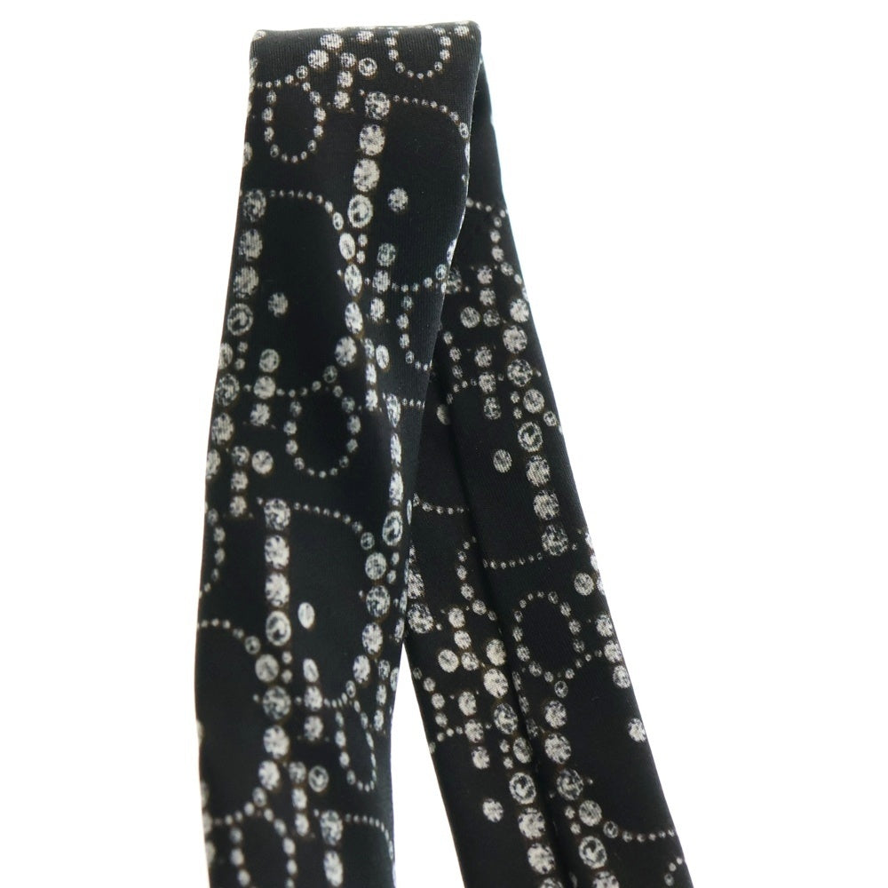 DIOR(ディオール) ストーン オブリーク柄シルクネクタイ ブラック