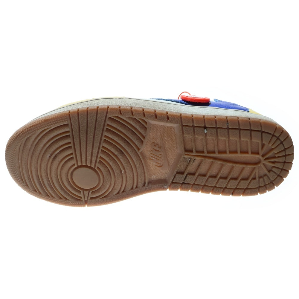 NIKE(ナイキ) ×TRAVIS SCOTT WMNS AIR JORDAN 1 RETRO LOW OG Canary DZ4137-700 トラヴィス スコット ウィメンズ エアジョーダン1 カナリー ローカットスニーカー