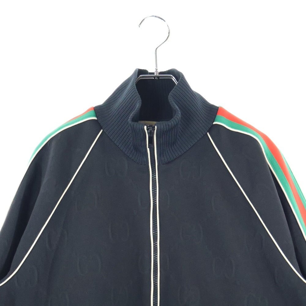GUCCI(グッチ) GGジャージー ジャガード ジップアップジャケット ブラック 662270