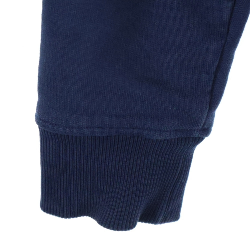 AMI Alexandre Mattiussi(アミアレクサンドルマテュッシ) AMI DE COEUR ZIPPED HOODIE HSW460.730 ロゴ刺繍ジップアップパーカー フーディー ネイビー