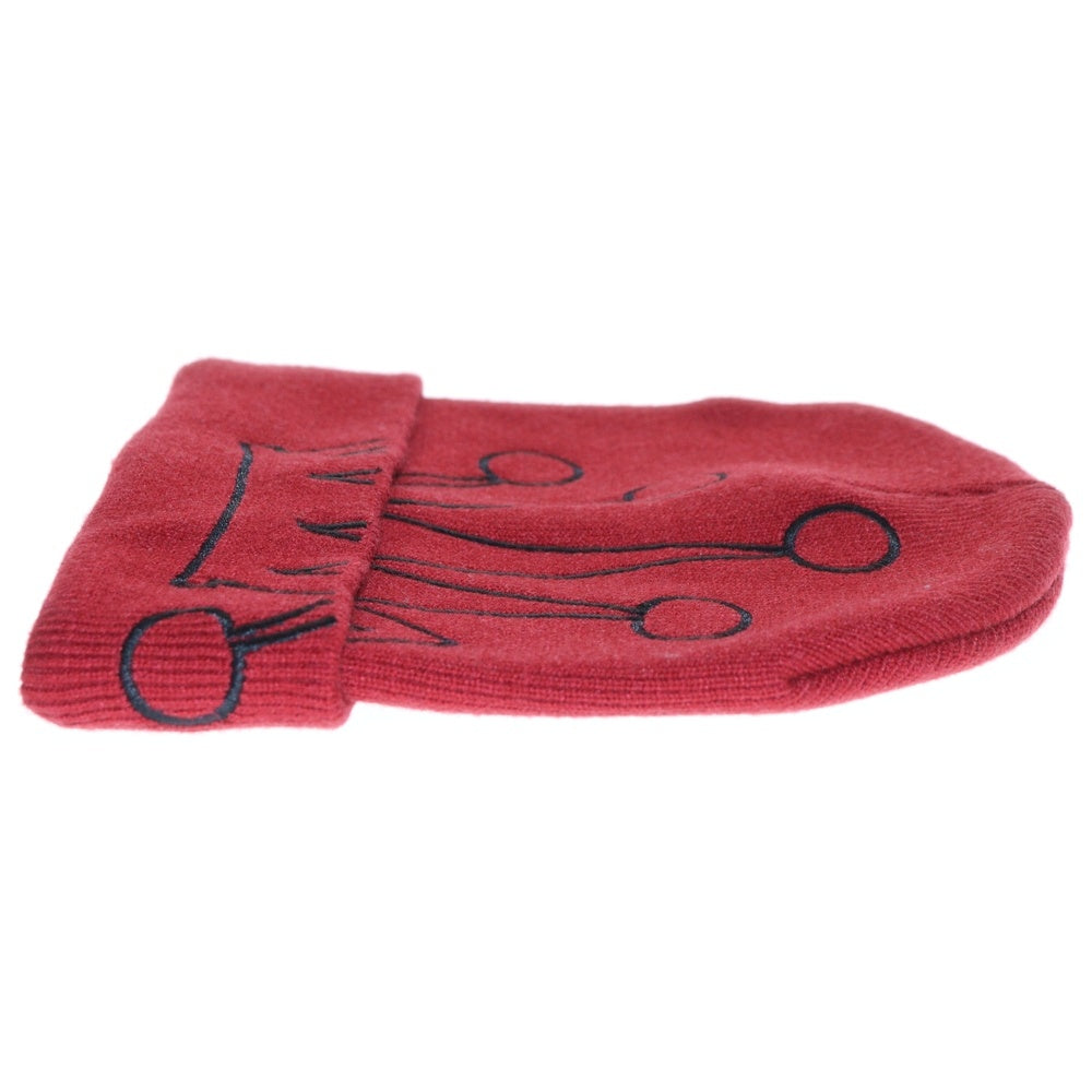 STUSSY(ステューシー) 24AW Cuff Beanie Crown 1321212 カフビーニークラウン ニット帽子 レッド