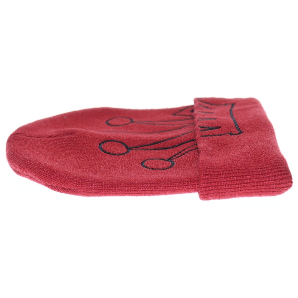 STUSSY(ステューシー) 24AW Cuff Beanie Crown 1321212 カフビーニークラウン ニット帽子 レッド