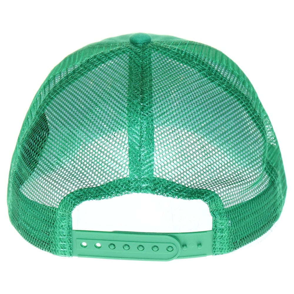 STUSSY(ステューシー) ATHLETIC LP TRUCKER CAP 1311165 ロゴ刺繍トラッカーキャップ 帽子 グリーン