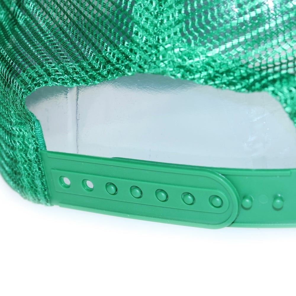 STUSSY(ステューシー) ATHLETIC LP TRUCKER CAP 1311165 ロゴ刺繍トラッカーキャップ 帽子 グリーン