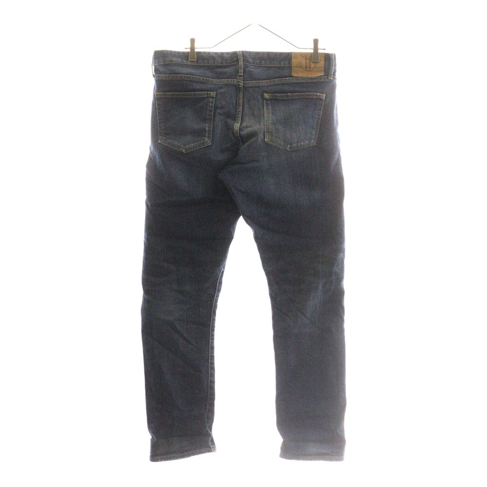 NO BRAND(ノーブランド) JAPAN BLUE JEANS (ジャパンブルージーンズ) ダメージ加工ストレートデニムパンツ ジーンズ インディゴ JB2301
