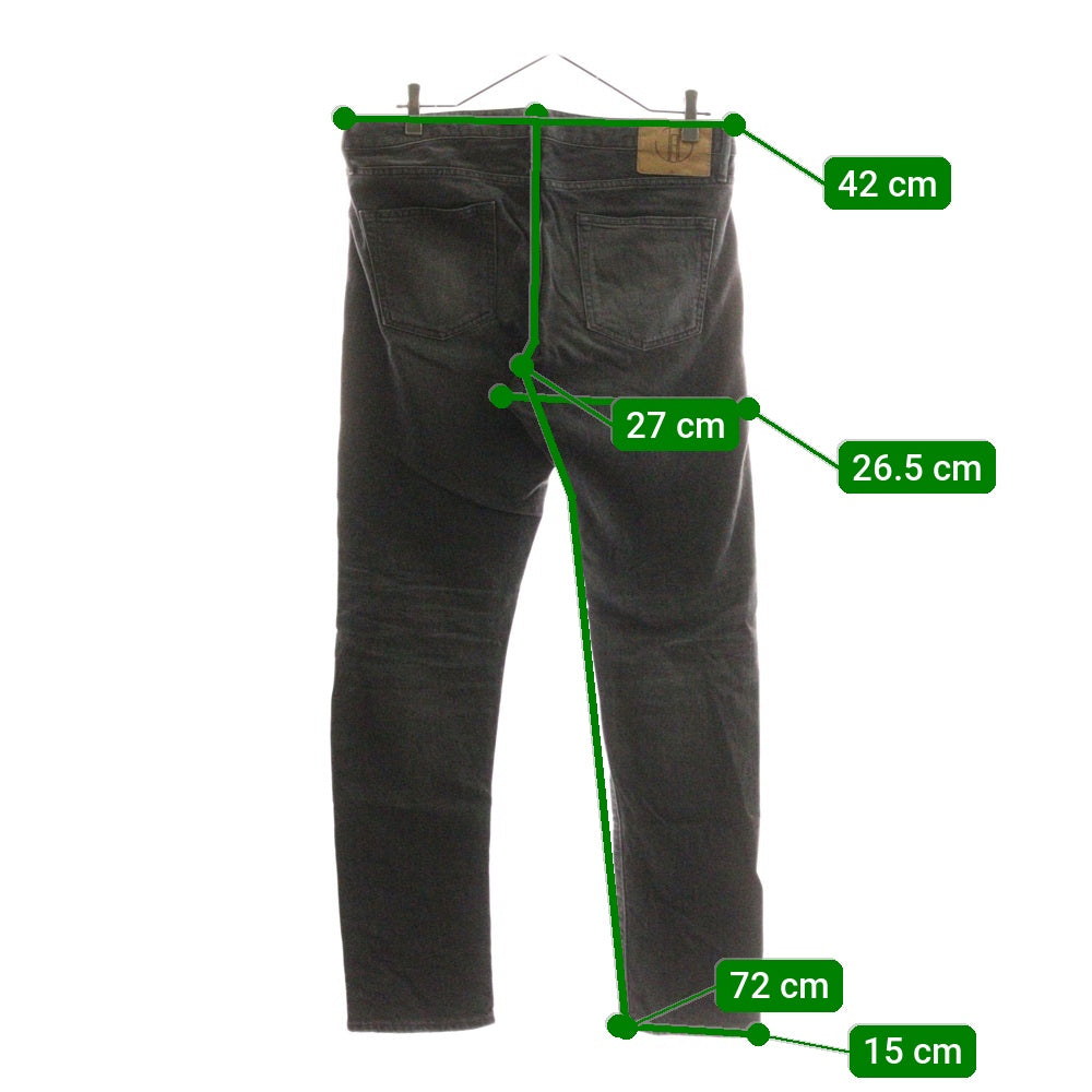 NO BRAND(ノーブランド) JAPAN BLUE JEANS (ジャパンブルージーンズ) ヴィンテージ加工 ダメージ加工 ストレートデニムパンツ ジーンズ グレー JB2300