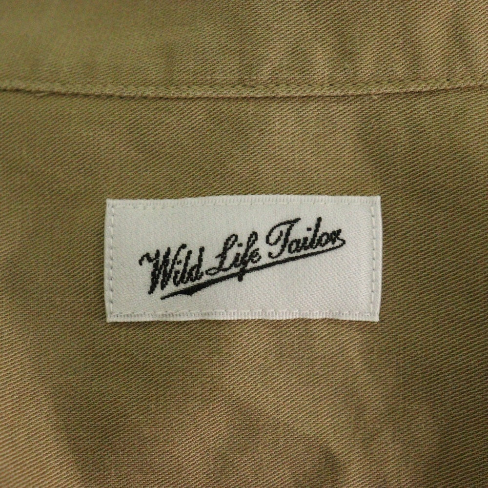 ADAM ET ROPE WILD LIFE TAILOR(ワイルドライフテーラー) リネン混 開襟半袖シャツ ベージュ 25997