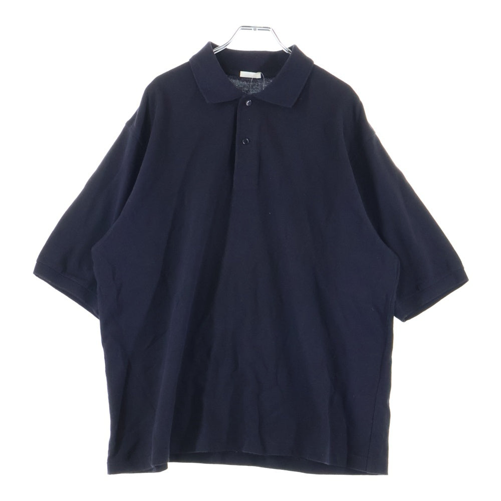 COMOLI(コモリ) 18SS 鹿の子半袖ポロシャツ ネイビー P01-05010