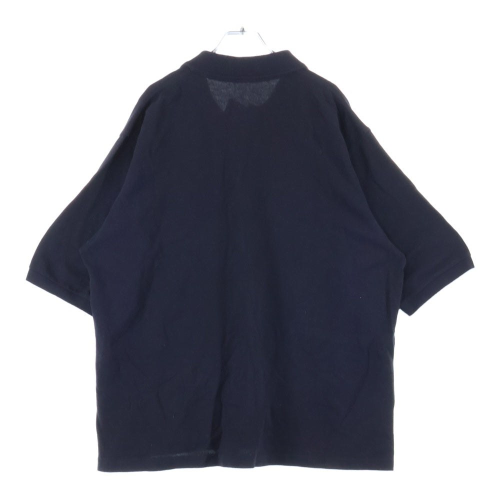 COMOLI(コモリ) 18SS 鹿の子半袖ポロシャツ ネイビー P01-05010